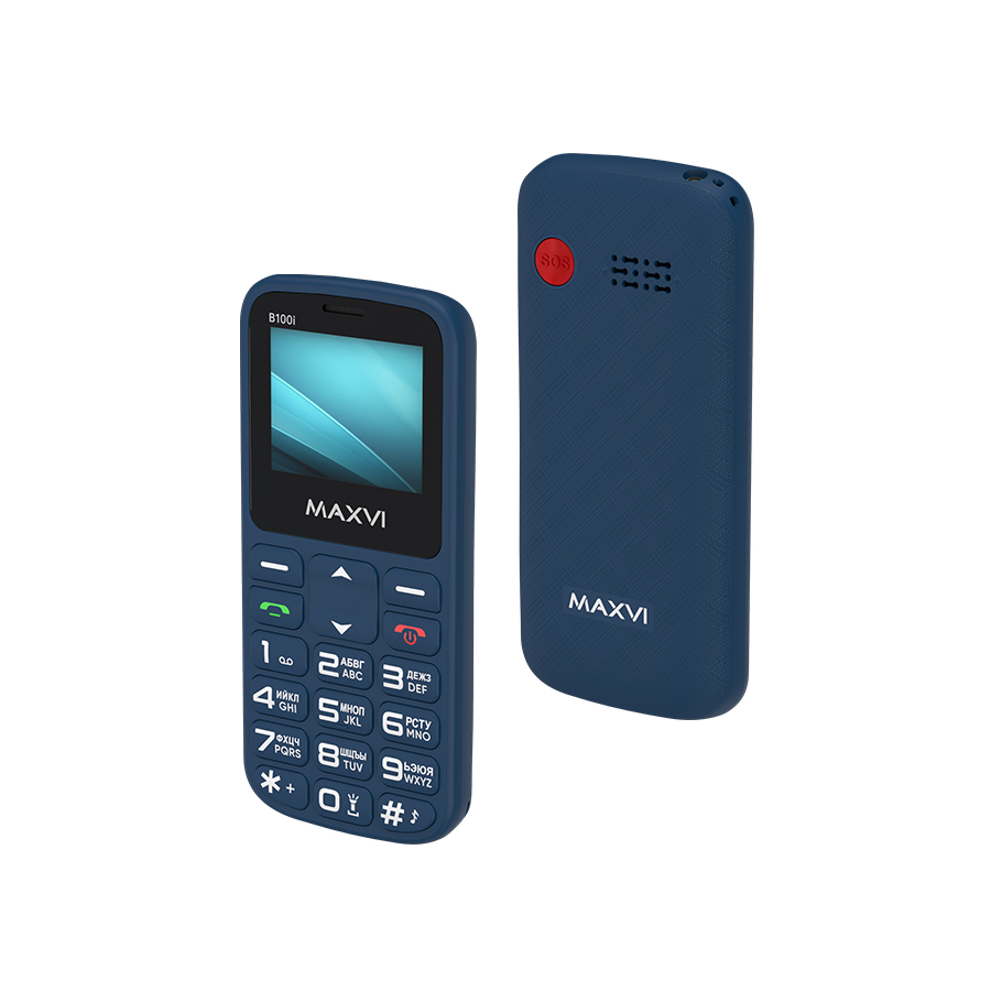 Мобильный телефон Maxvi B100i (синий)