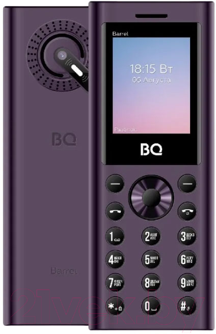 Мобильный телефон BQ 1858 Barrel (фиолетовый/черный)