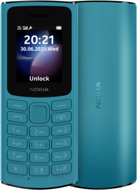 Мобильный телефон Nokia 105 ТА-1557 (голубой)