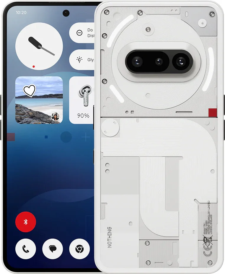 Смартфон Nothing Phone 3А 8GB/128GB (белый)