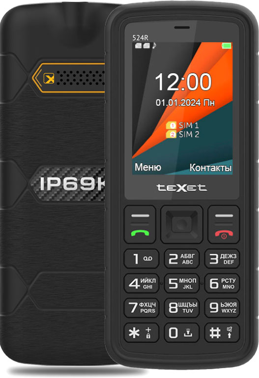 Мобильный телефон Texet TM-524R (черный)