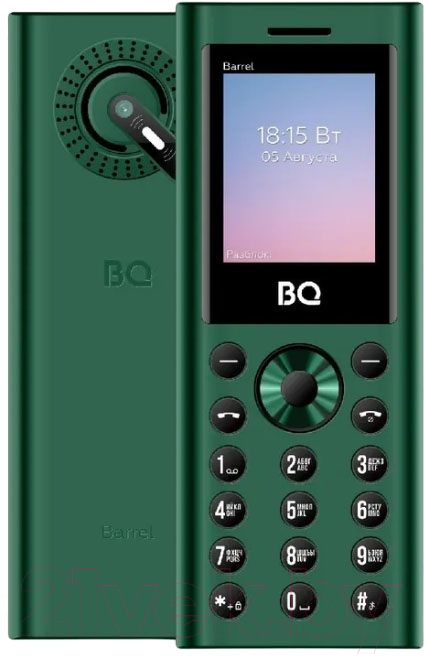 Мобильный телефон BQ 1858 Barrel (зеленый/черный)
