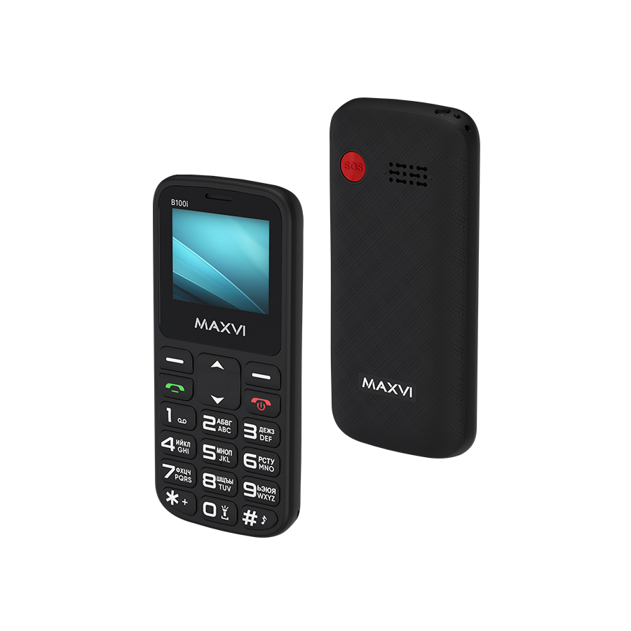 Мобильный телефон Maxvi B100i (черный)