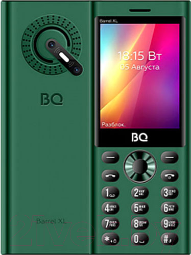 Мобильный телефон BQ 2832 Barrel XL (черный/зеленый)