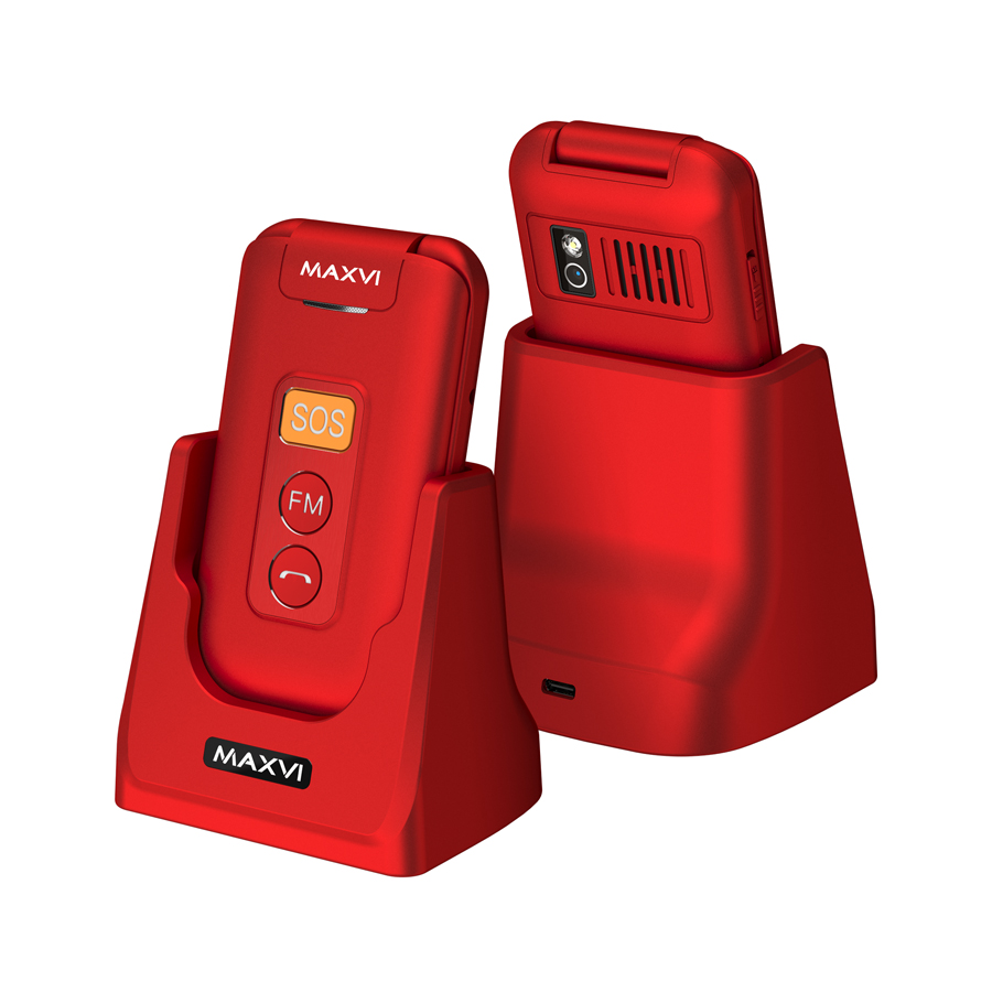Мобильный телефон Maxvi E 5 up (красный)