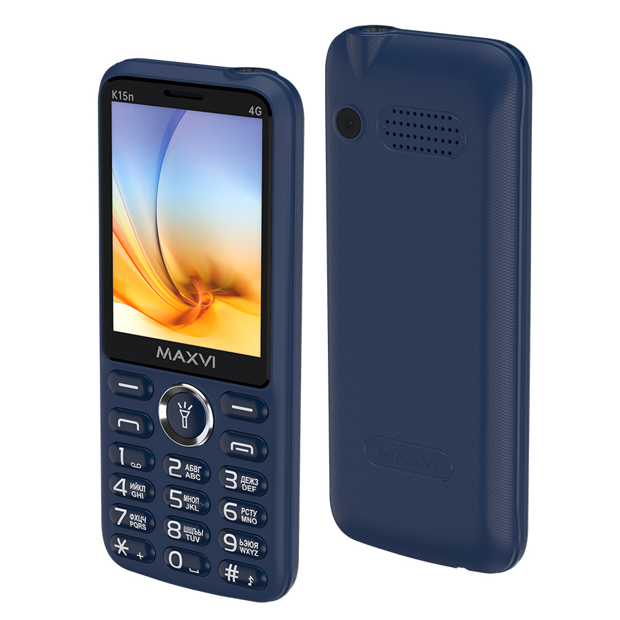 Мобильный телефон Maxvi K15n 4G (синий)