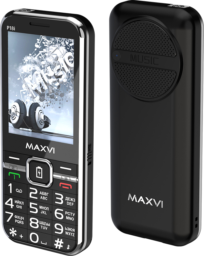 Мобильный телефон Maxvi P18i (черный)