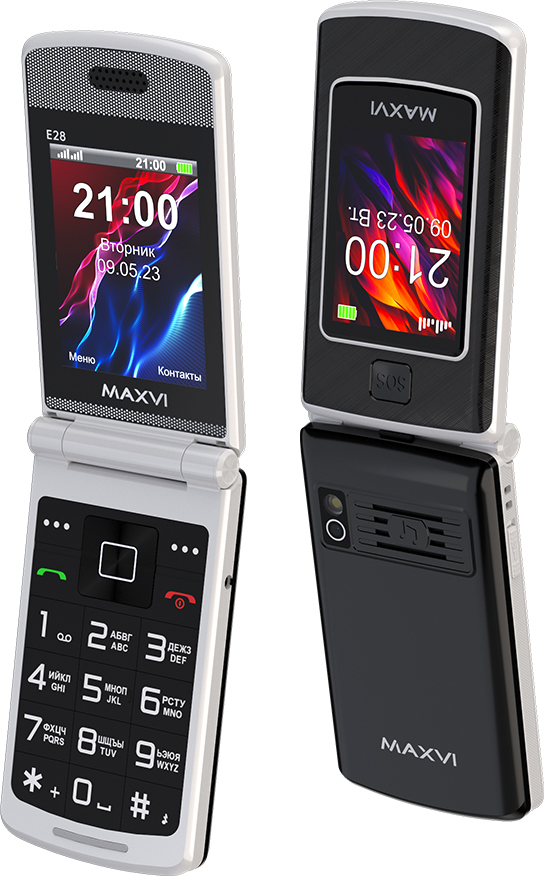 Мобильный телефон Maxvi E28 (черный)