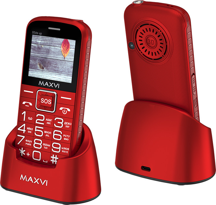 Мобильный телефон Maxvi B5ds up (красный)