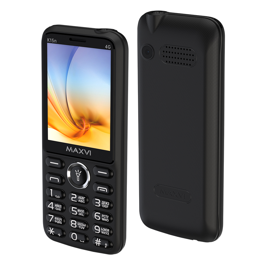 Мобильный телефон Maxvi K15n 4G (черный)