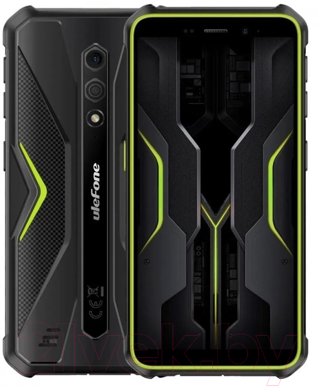 Смартфон Ulefone Armor X12 Pro 4GB/64GB (черный/зеленый)