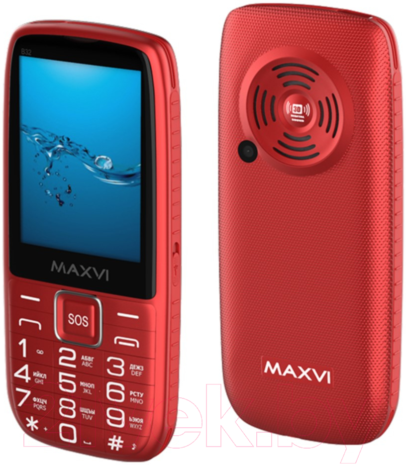 Мобильный телефон Maxvi B32 (красный)
