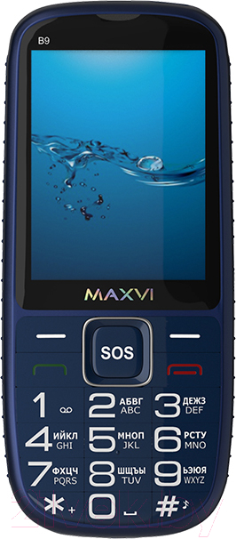 Мобильный телефон Maxvi B9 (синий)