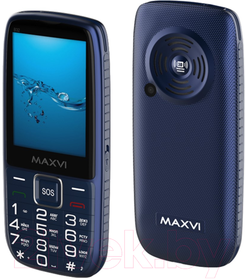 Мобильный телефон Maxvi B32 (синий)